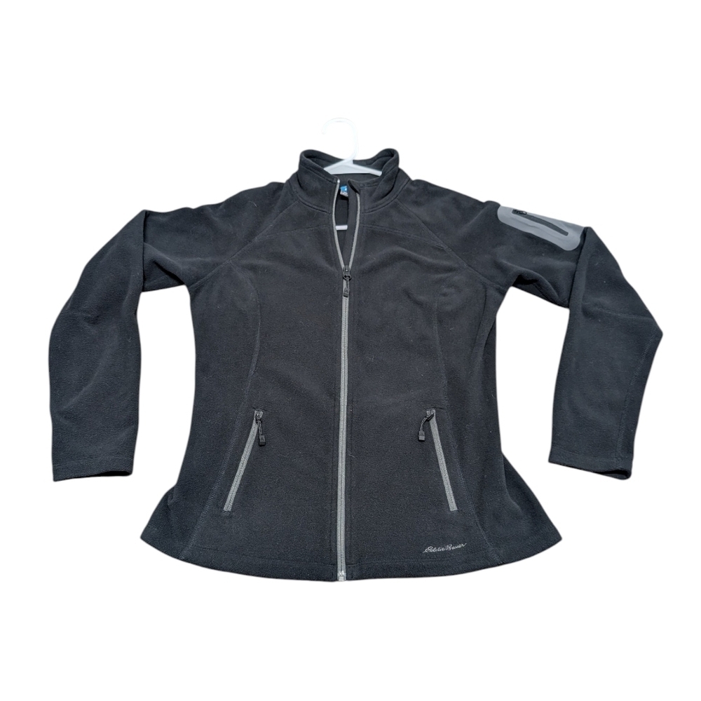 EDDIE BAUER First Ascent Black Fleece Jacket (Women's Small)